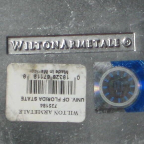 WILTON ARMETALE Florida State Seminoles FSU 12.5" Large Centerpiece Serving Bowl - Picture 3 of 6